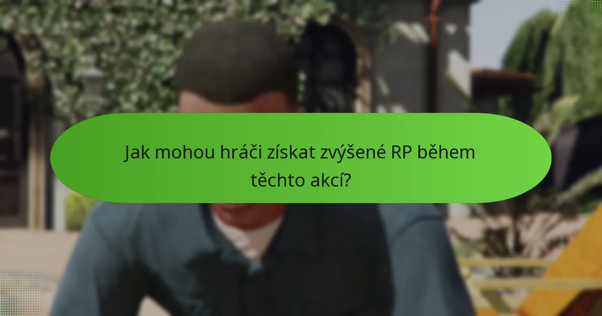 Jaké speciální mise jsou k dispozici během týdenních RP akcí?